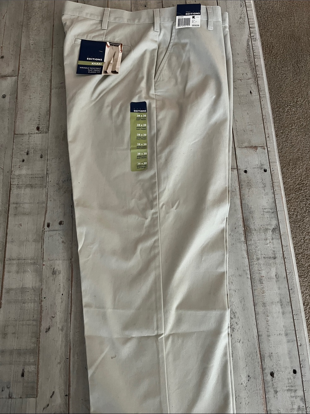 Basic Editions Men's Chinos in Light Khaki